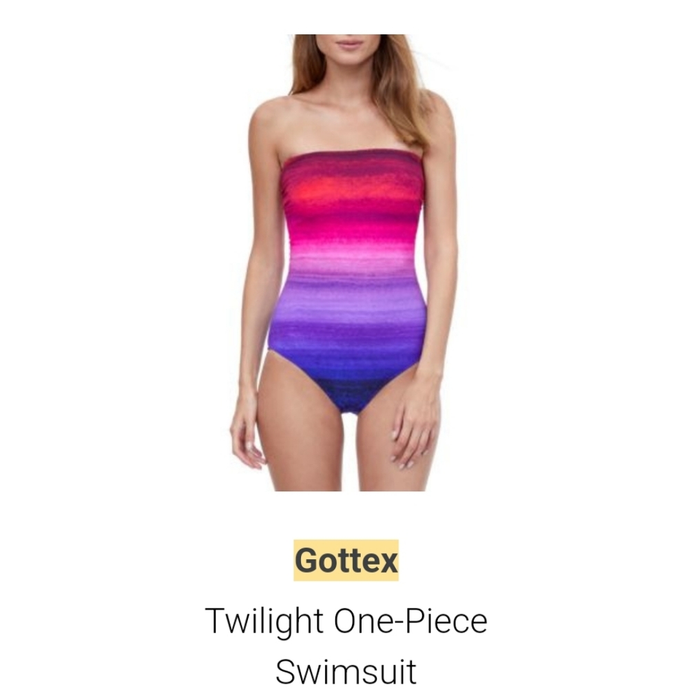 NWT Gottex One Piece Twighlight Bathing Suit size 12